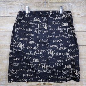 Bythree Straight Skirt "Sex" "Punkho" "Toxic" - M